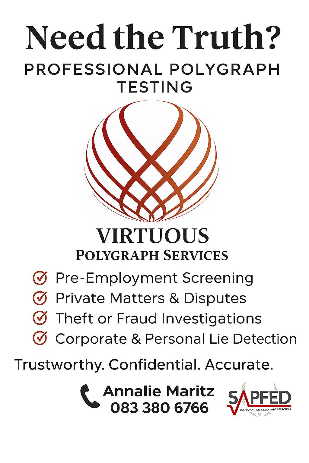 Virtuous Polygraphs | Professional Lie Detector Tests South Africa